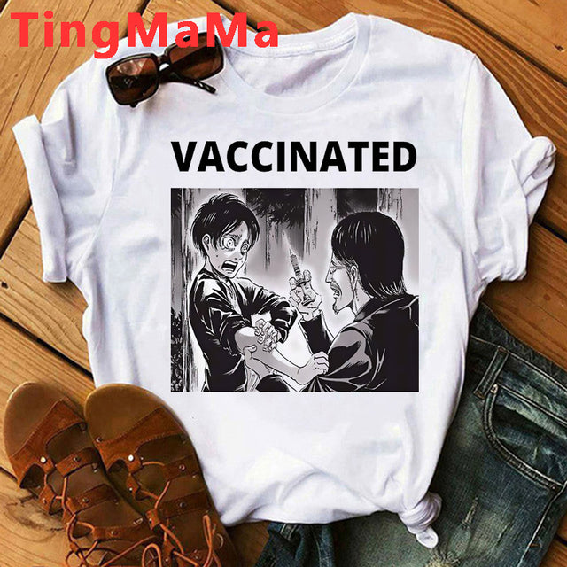 Japanese Anime Attack on Titan T Shirt Men Shingeki No Kyojin Eren Yeager T-shirt Cartoon Titans Attack Graphic Tshirt Male