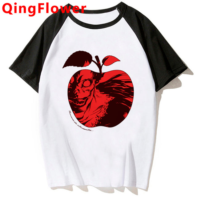 Japanese Anime Death Note T Shirt Men Kawaii Cartoon Tshirt Bleach Ichigo Graphic Tees Misa Manga Summer Tops Unisex Tee Male