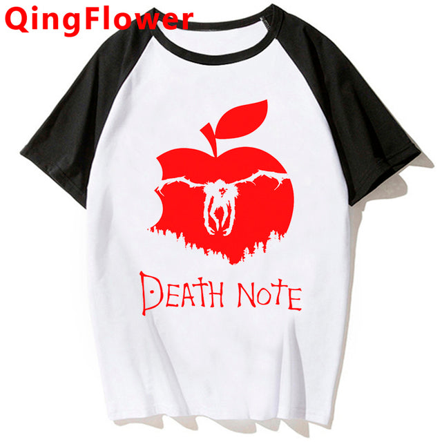 Japanese Anime Death Note T Shirt Men Kawaii Cartoon Tshirt Bleach Ichigo Graphic Tees Misa Manga Summer Tops Unisex Tee Male